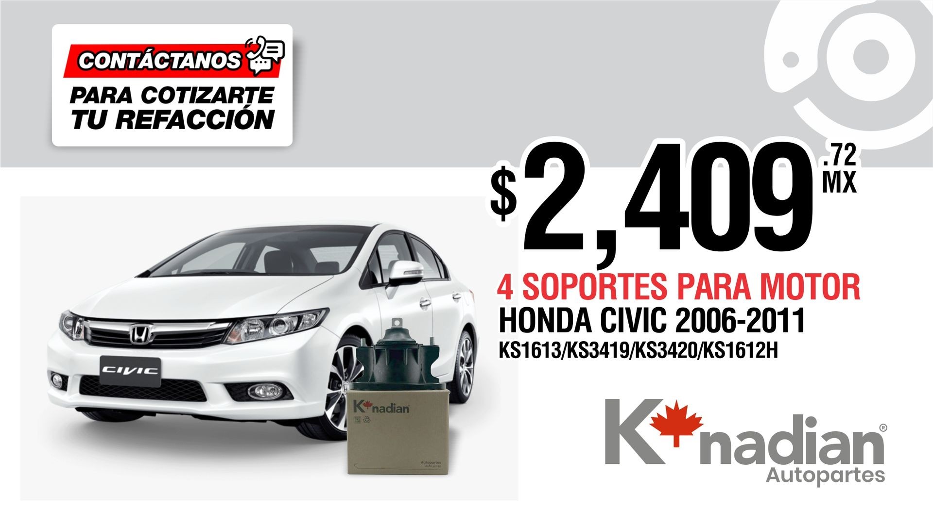 Soportes para Motor KNADIAN
